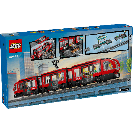 LEGO City 60423 : Tramway et Station | Jeu Construit & Inclusif