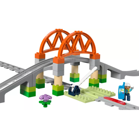 Set d'extension : Les rails et le pont du train LEGO Duplo 10426