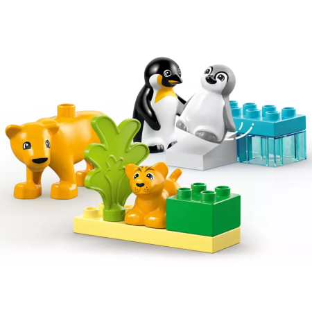 Familles d’animaux sauvages : pingouins et lions LEGO Duplo 10442