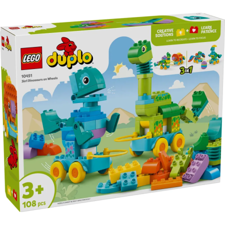 Dinosaures sur roues 3-en-1 LEGO Duplo 10451