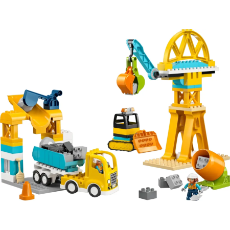 Le chantier et les véhicules de construction 3-en-1 LEGO Duplo 10476
