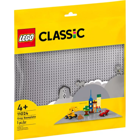 La plaque de construction grise LEGO Classic 11024