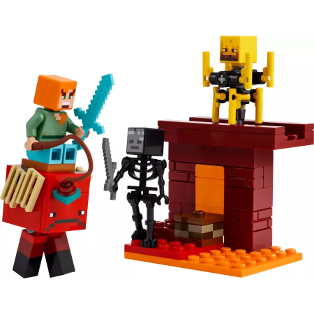 La bataille de la lave du Nether LEGO Minecraft 21266
