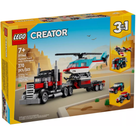 Le camion remorque avec hélicoptère LEGO Creator 31146