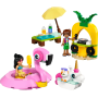 Fête dans la piscine avec les bouées licorne et flamant rose LEGO Friends 42658