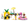 Fête dans la piscine avec les bouées licorne et flamant rose LEGO Friends 42658