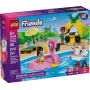 Fête dans la piscine avec les bouées licorne et flamant rose LEGO Friends 42658