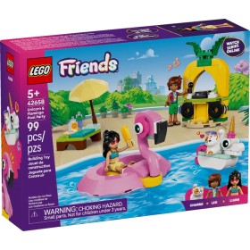 Fête dans la piscine avec les bouées licorne et flamant rose LEGO Friends 42658