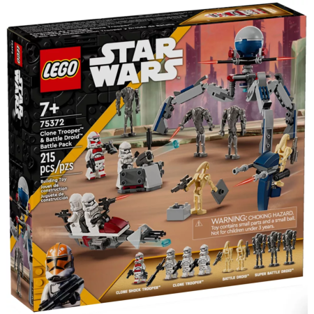 Pack de combat des Clone Troopers et Droïdes de combat LEGO Star Wars 75372