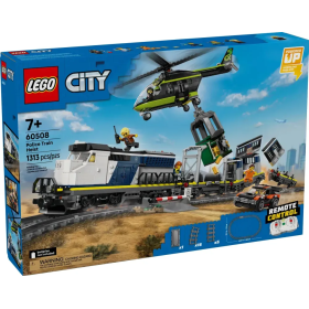 LEGO City 60508 - Train de police motorisé et braquage