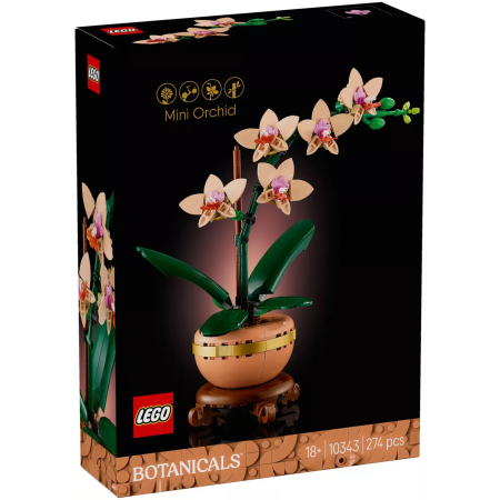 Orchidée miniature LEGO Botanicals 10343 - Décoration élégante