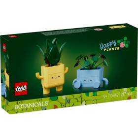 LEGO Botanicals 10349 – Kit créatif Petites plantes souriantes pour enfants