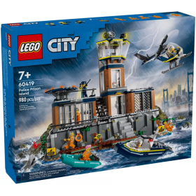 LEGO City 60419 - La Prison en Haute Mer avec Accessoires Complets