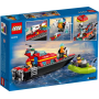LEGO City 60373 - Bateau de sauvetage des pompiers efficace et ludique