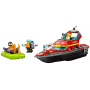 LEGO City 60373 - Bateau de sauvetage des pompiers efficace et ludique