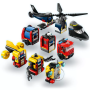 LEGO City 60462 - Hélicoptère, camion pompiers et sous-marin modulables