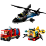 LEGO City 60462 - Hélicoptère, camion pompiers et sous-marin modulables